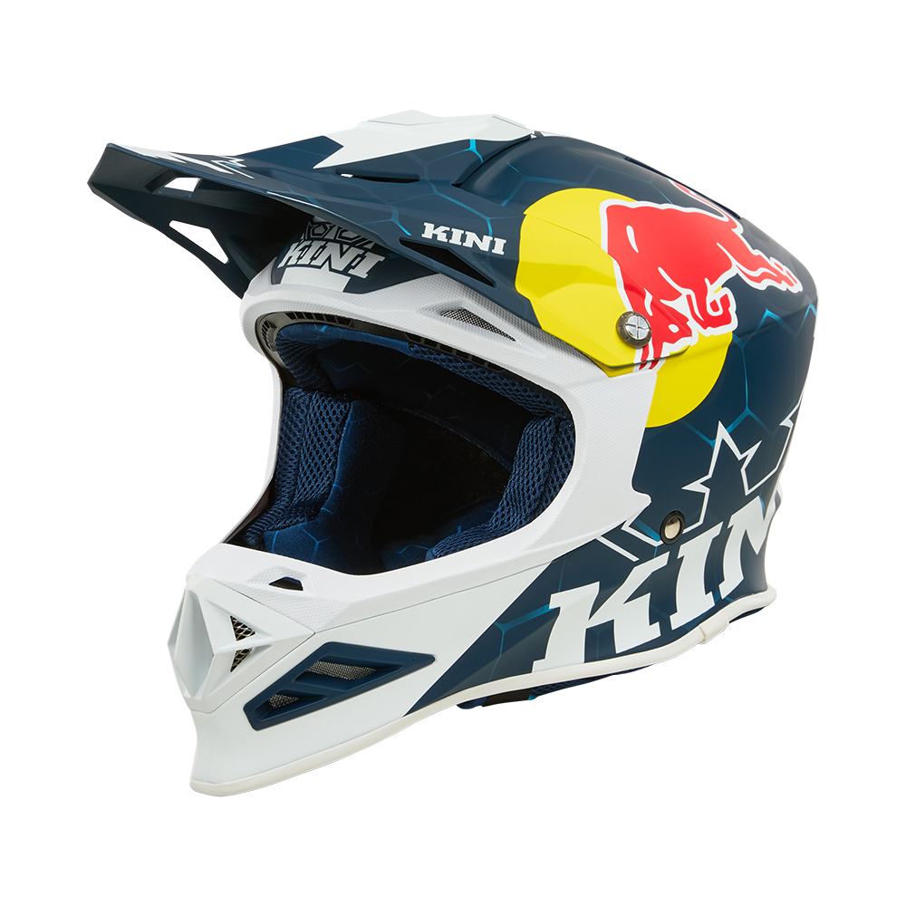 Мотокрос каска KINI RED BULL MXC1 1.0-BLUE/WHITE